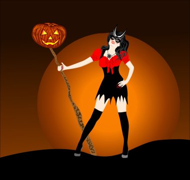 Cadılar bayramında günbatımı arka plan