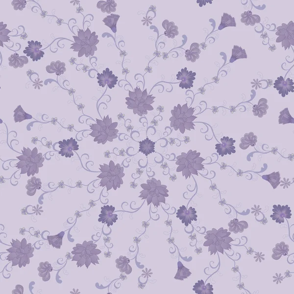 Pattern of lilac flowers — Stock Vector