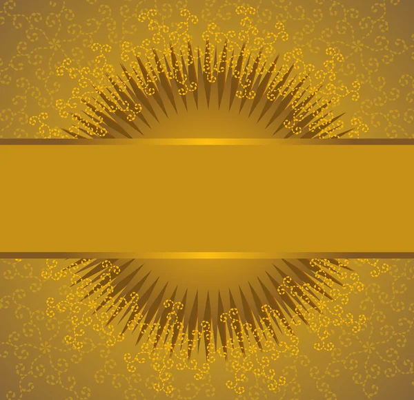 Cadre carré de couleur jaune et marron — Image vectorielle