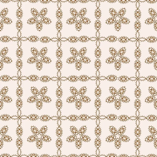 Motif floral sans couture de carrés — Image vectorielle