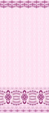 geniş mor bir sınır ile Dikişsiz beyaz desen