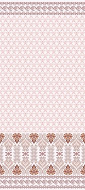 pastel kahverengi renkte geniş kenarlıklı Dikişsiz soyut desen