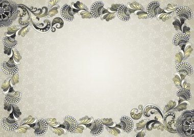 moire etkisi ile kabarık süsleme çerçeveyle