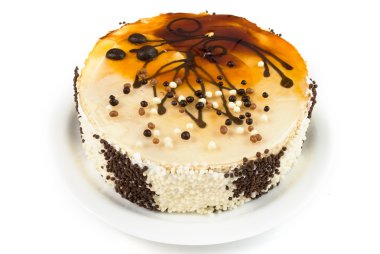 pasta beyaz arkaplanda izole edildi