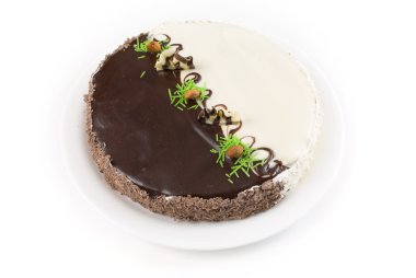 pasta beyaz arkaplanda izole edildi