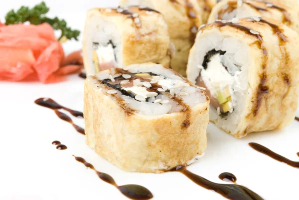 Sushi izolované na bílém — Stock fotografie
