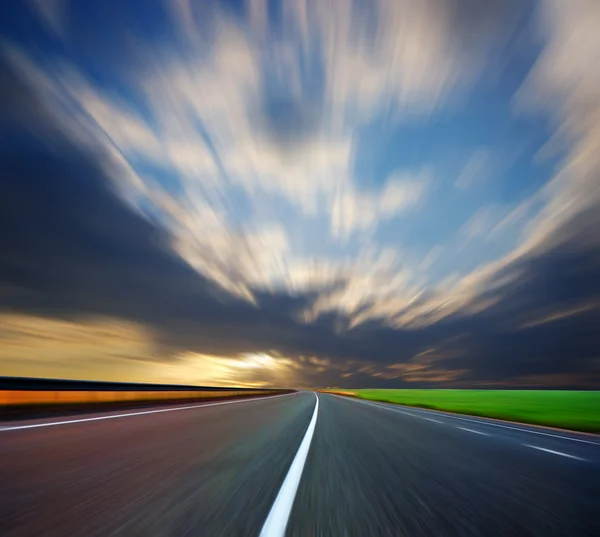 Blurred road — Stock Photo, Image