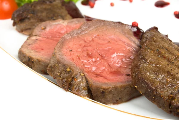 Medium fried Roast beef — Stock Photo, Image