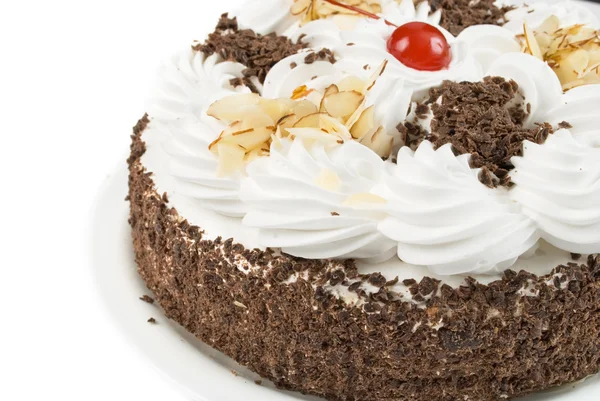 Beyaz izole kek — Stok fotoğraf
