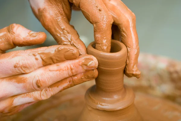 Potter under the work — Stock Photo, Image