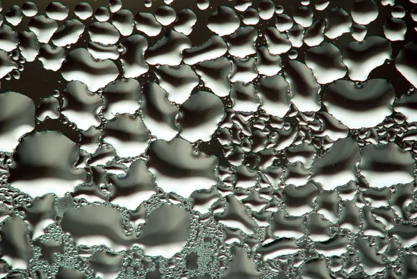 Water droplets on the glass for the background — Stock Photo, Image