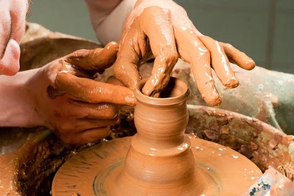 Potter iş başında. — Stok fotoğraf