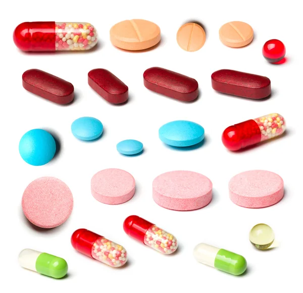 Pills on white — Stock Photo, Image