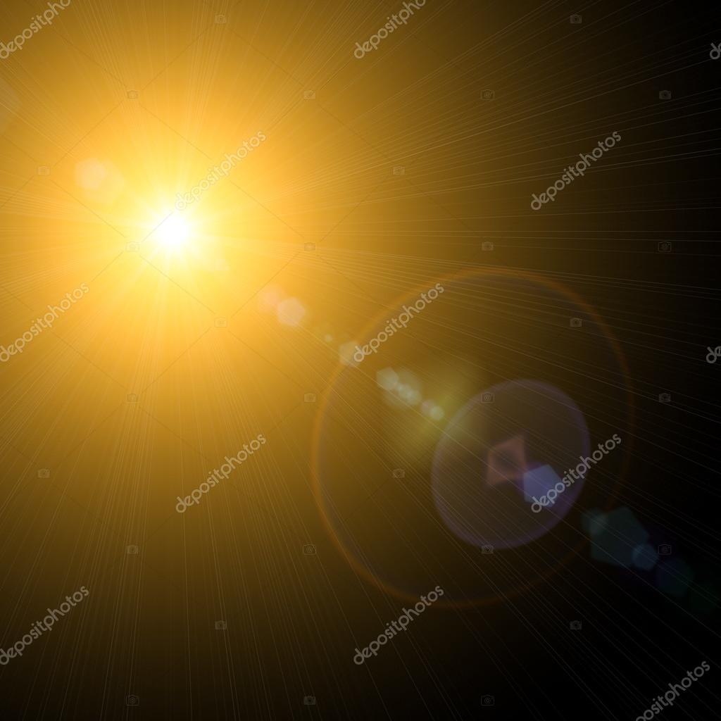 Sun and Sun rays over a black Background Stock Photo by ©thirteen ...
