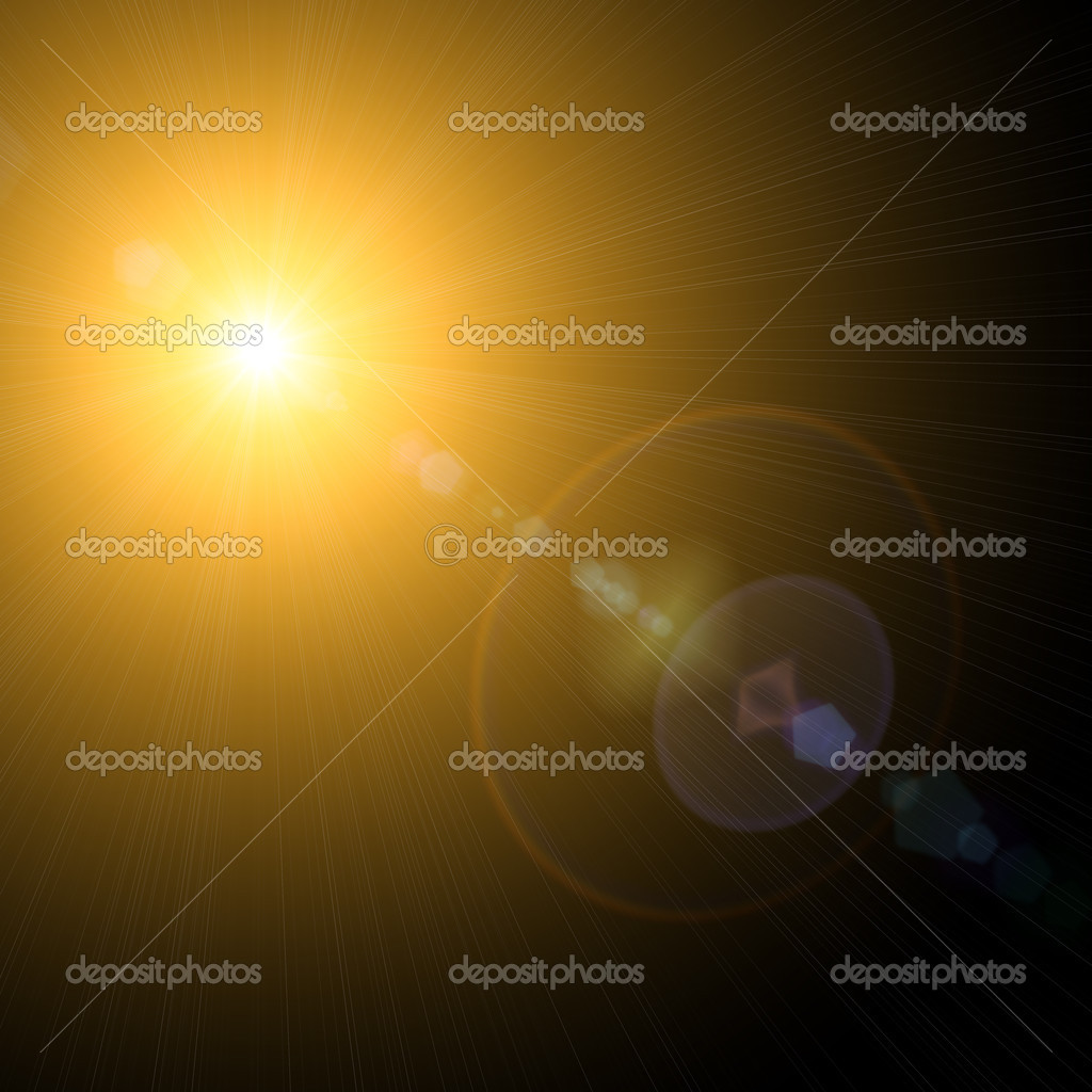 Sun and Sun rays over a black Background Stock Photo by ©thirteen ...