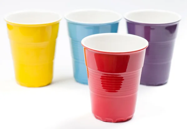 Vícebarevné poháry — Stock fotografie
