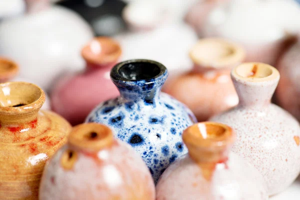Ollas de cerámica en esmalte — Foto de Stock