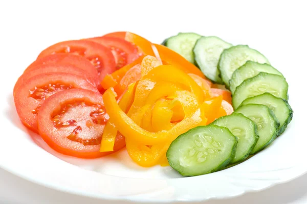 Fresh sliced vegetables — Stock Photo, Image