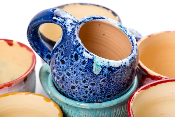 Ceramic pots in glaze — Stock Photo, Image