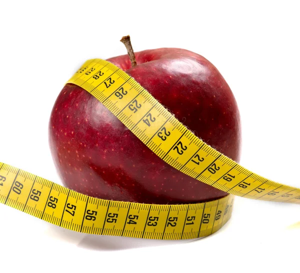 Ripe apples on a white background — Stock Photo, Image