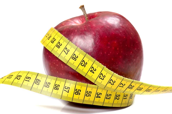 Ripe apples on a white background Stock Image