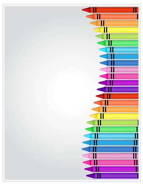 Crayons sobre papel Vetores De Bancos De Imagens Sem Royalties