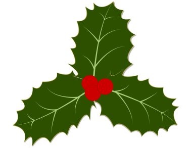 Holly Yapraklar ve Çilekler