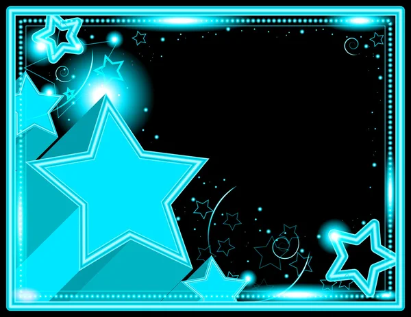 Neon Starburst Background — Stock Photo, Image