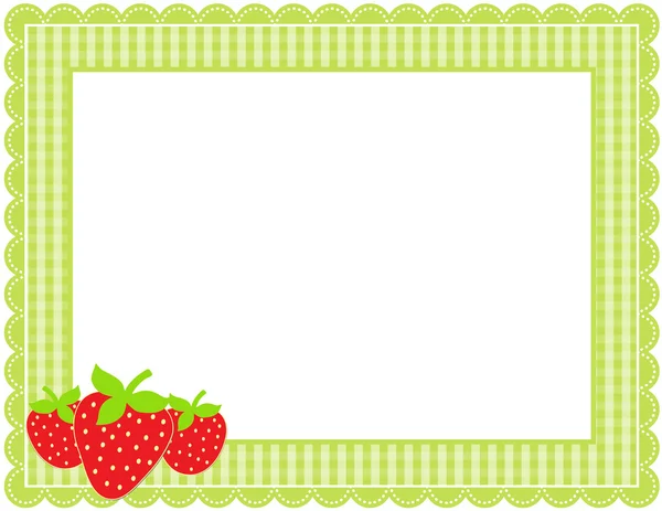 딸기 깅 프레임 — 스톡 벡터