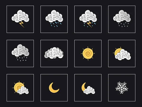 Weather Set 2 — Stock Vector