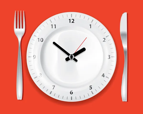 Heure du dîner — Image vectorielle