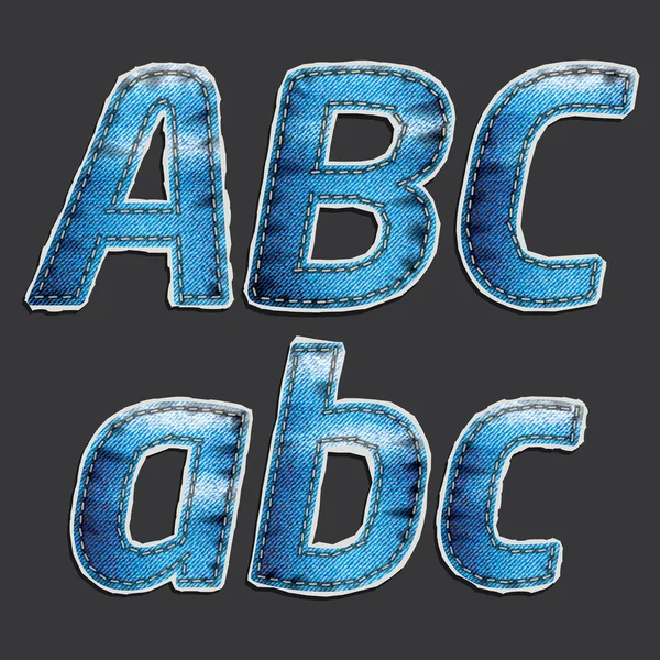 Alphabet Jean set 1 — Image vectorielle