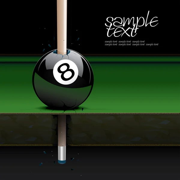 8 ball gebroken set 3 — Stockvector