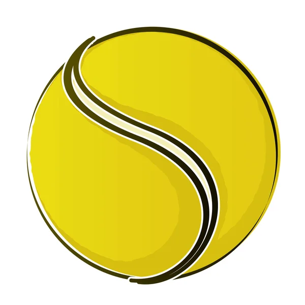 Pelota de tenis 2 — Vector de stock