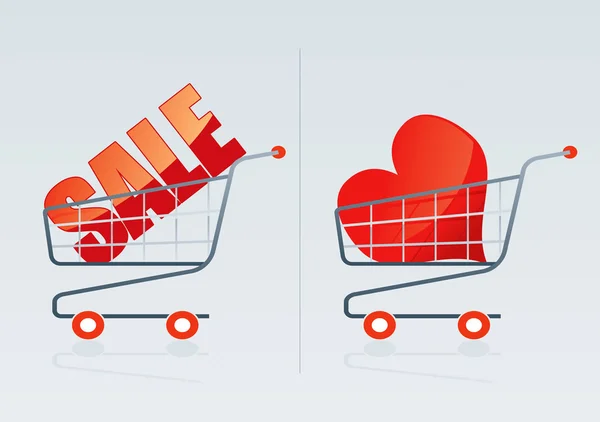 Carrito de compras 3 — Vector de stock