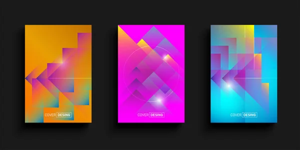 Vector Triangular Background Set — Stockvektor