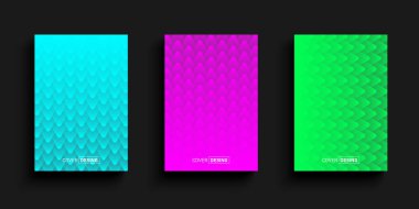 Vektör üçgen arkaplan kümesi 3