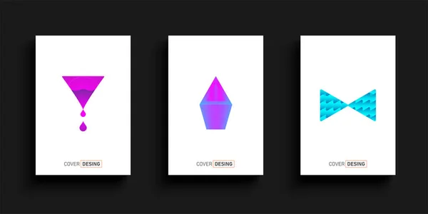 Vector Triangular Background Set — Stockvektor