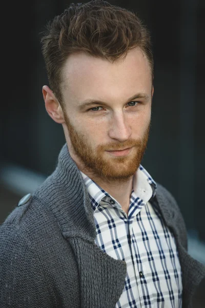 Portrait of young fashionable man — Stock fotografie