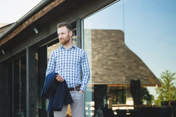 Portrait of young fashionable man — Stock Photo, Image