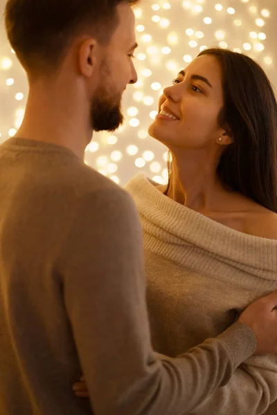 Dos Alegres Dulce Dulce Tierno Adorable Lindo Romántico Casado Cónyuges —  Fotos de Stock