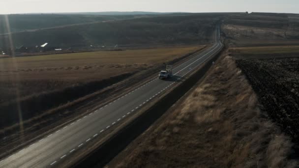 Asphaltierter Straßenreparaturdienst, Straßenmarkierung — Stockvideo