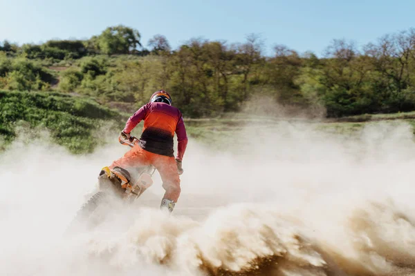 Extrémní Adrenalin Motokrosový Jezdec Akci Motokrosový Sport Aktivní Životní Styl — Stock fotografie