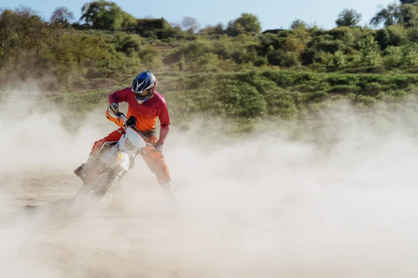 Extrémní Adrenalin Motokrosový Jezdec Akci Motokrosový Sport Aktivní Životní Styl — Stock fotografie