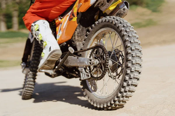 Fecha Mota Extrema Adrenalina Motocross Rider Ação Estilo Vida Ativo — Fotografia de Stock