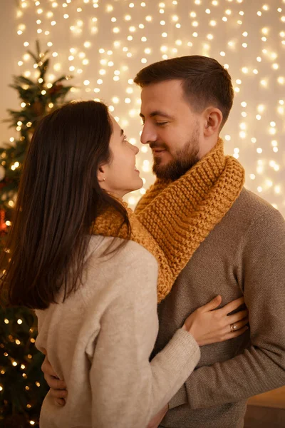 Dois Alegres Adorável Doce Concurso Bonito Adorável Bonito Romântico Casado — Fotografia de Stock