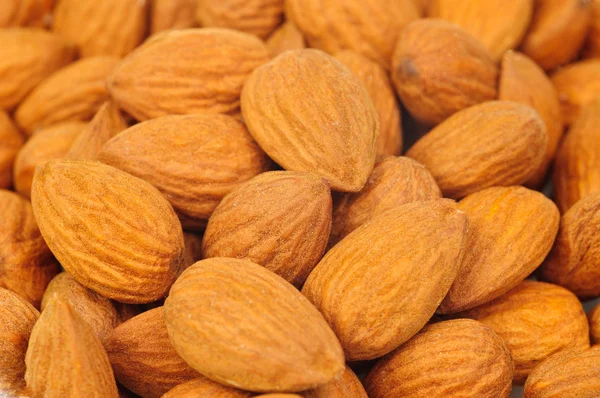 Almonds background — Stock Photo, Image