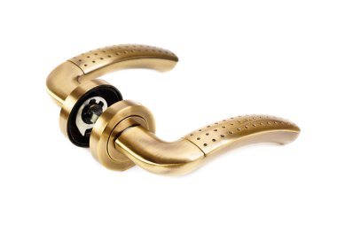 powierzchnia prosty na białym tledoorhandle ізольовані на білому тлі 