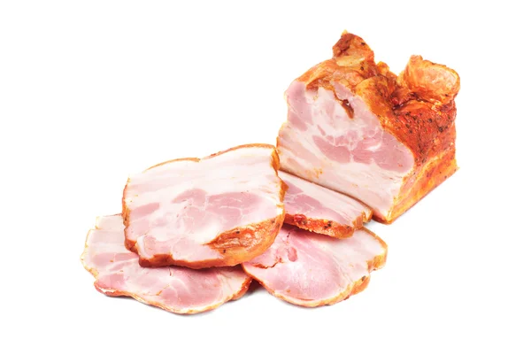 Kött skuret isolerade på vit bakgrund — Stockfoto