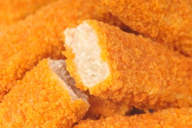 Balık kroket yemek arka plan olarak 